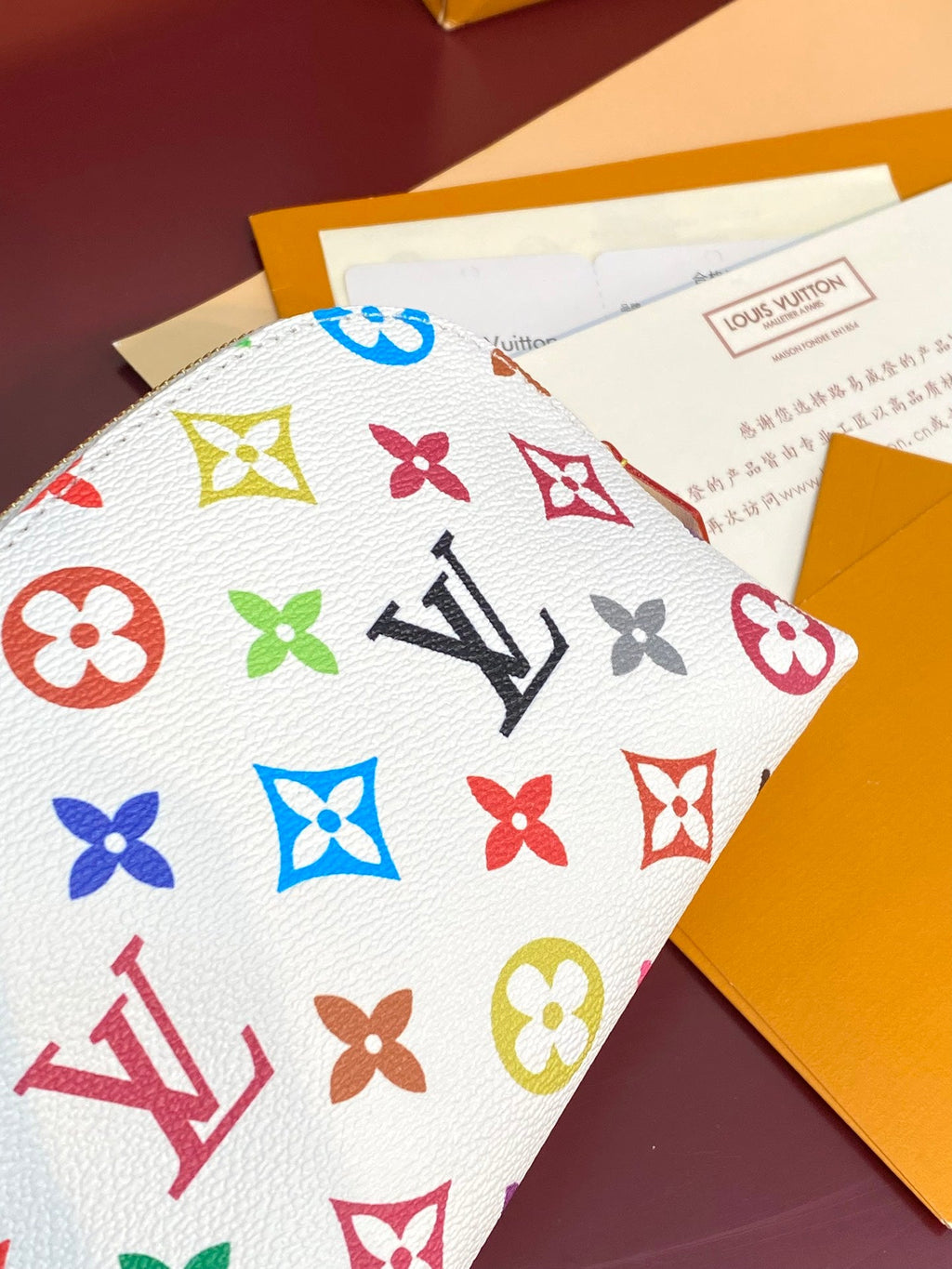 LOUIS VUITTON COSMETIC POUCH PM 19 IN MULTICOLOR MONOGRAM CANVAS