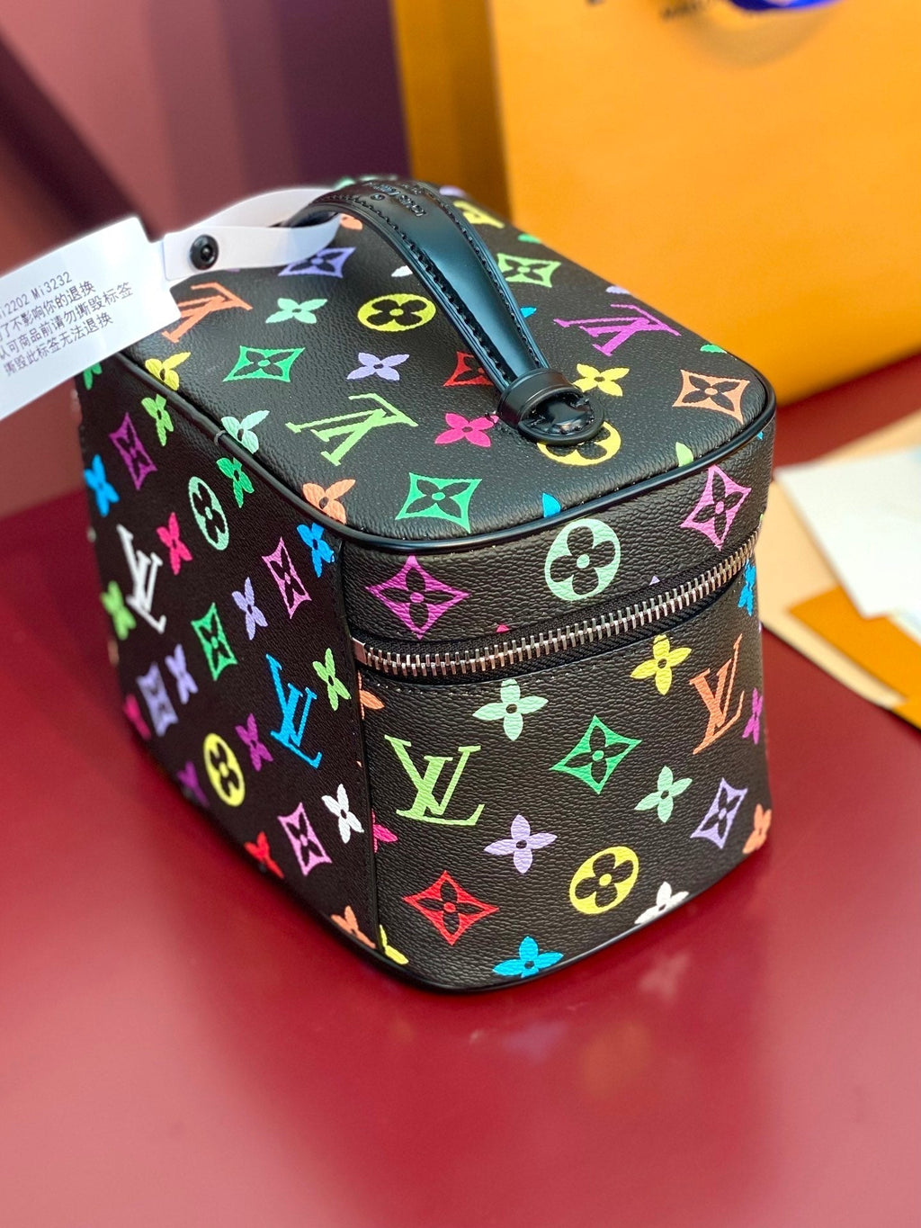 LOUIS VUITTON NICE BB 20 IN COLORFUL MONOGRAM CANVAS SILVER ZIPPER