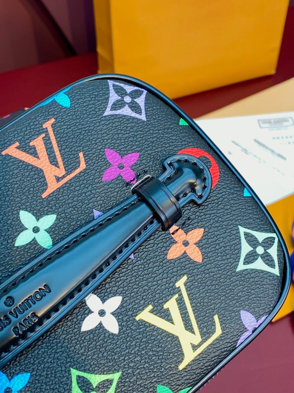 LOUIS VUITTON NICE BB 20 IN COLORFUL MONOGRAM CANVAS SILVER ZIPPER