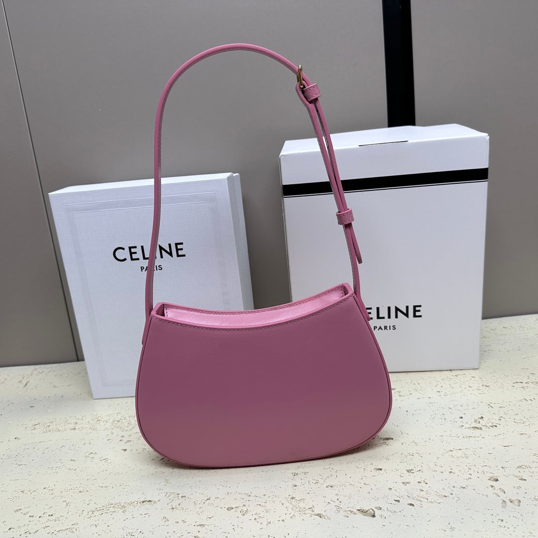 CELINE MINI 22 TILLY BAG IN CREPE PINK SHINNY CALFSKIN