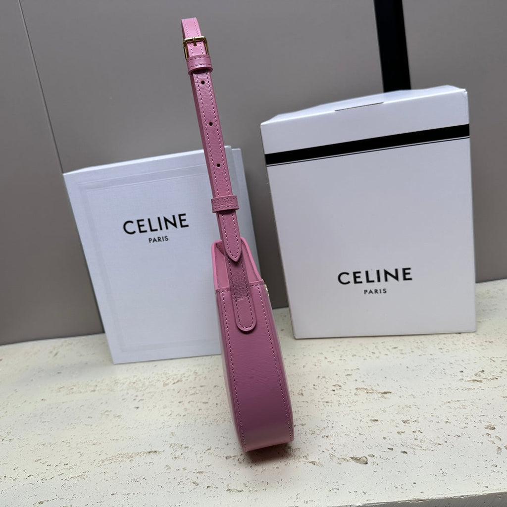 CELINE MINI 22 TILLY BAG IN CREPE PINK SHINNY CALFSKIN