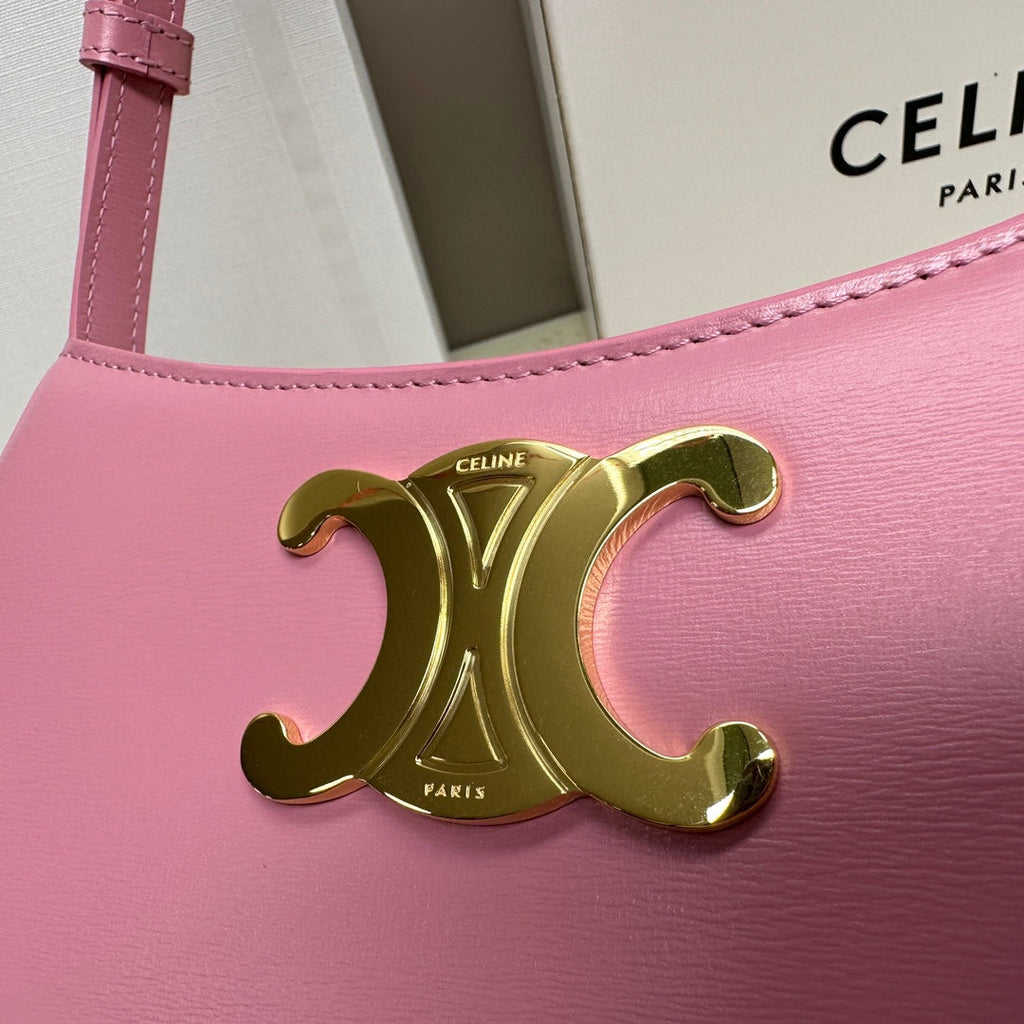 CELINE MINI 22 TILLY BAG IN CREPE PINK SHINNY CALFSKIN