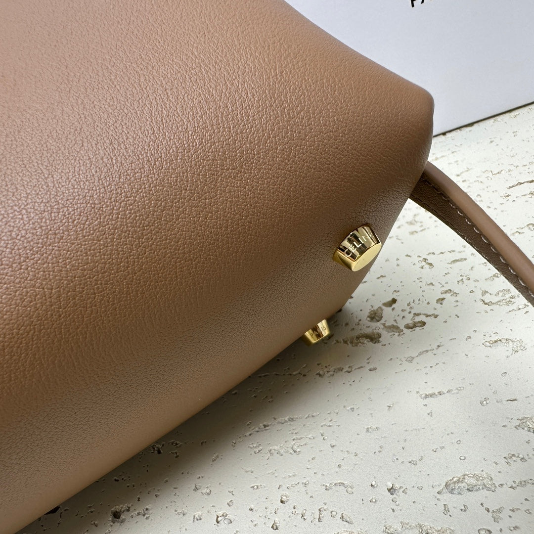 CELINE NINO TEEN MEDIUM 25 BAG IN CHOCOLATE BROWN SOLF CALFSKIN