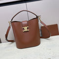 CELINE MEDIUM 28 LOUISE BAG IN BRONZE BROWN SMOOTH CALFSKIN