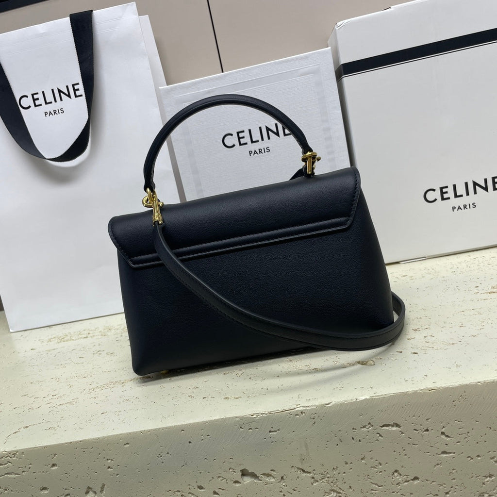 CELINE NINO TEEN 20 BAG IN BLACK SOLF CALFSKIN