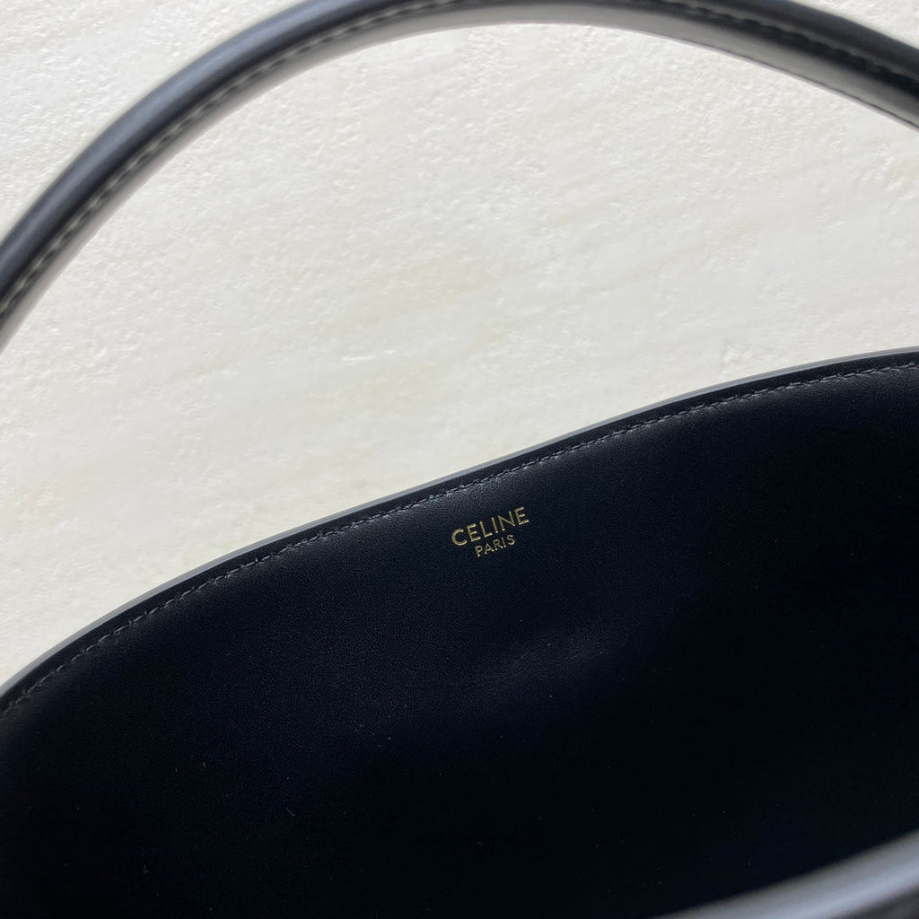 CELINE MINI 19 LOUISE BAG IN BLACK SMOOTH CALFSKIN