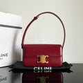 CELINE TRIOMPHE 20  BURGUNDY RED CALFSKIN