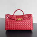 BOTTEGA VENETA SMALL ANDIAMO 29 IN RED LAMBSKIN