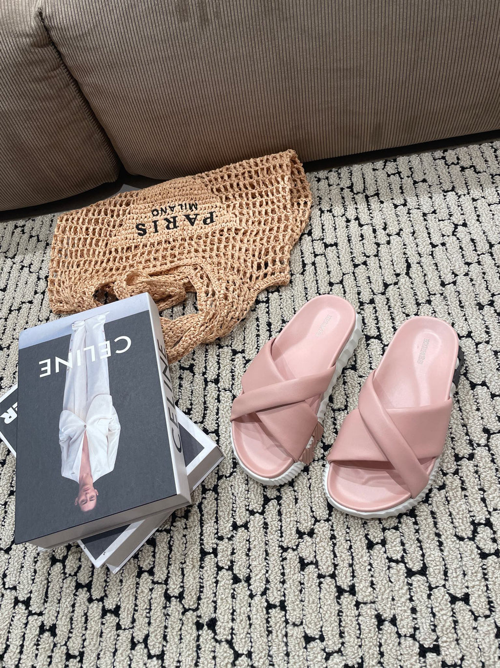 HERMES INFRA SANDAL LIGHT PINK CALFSKIN