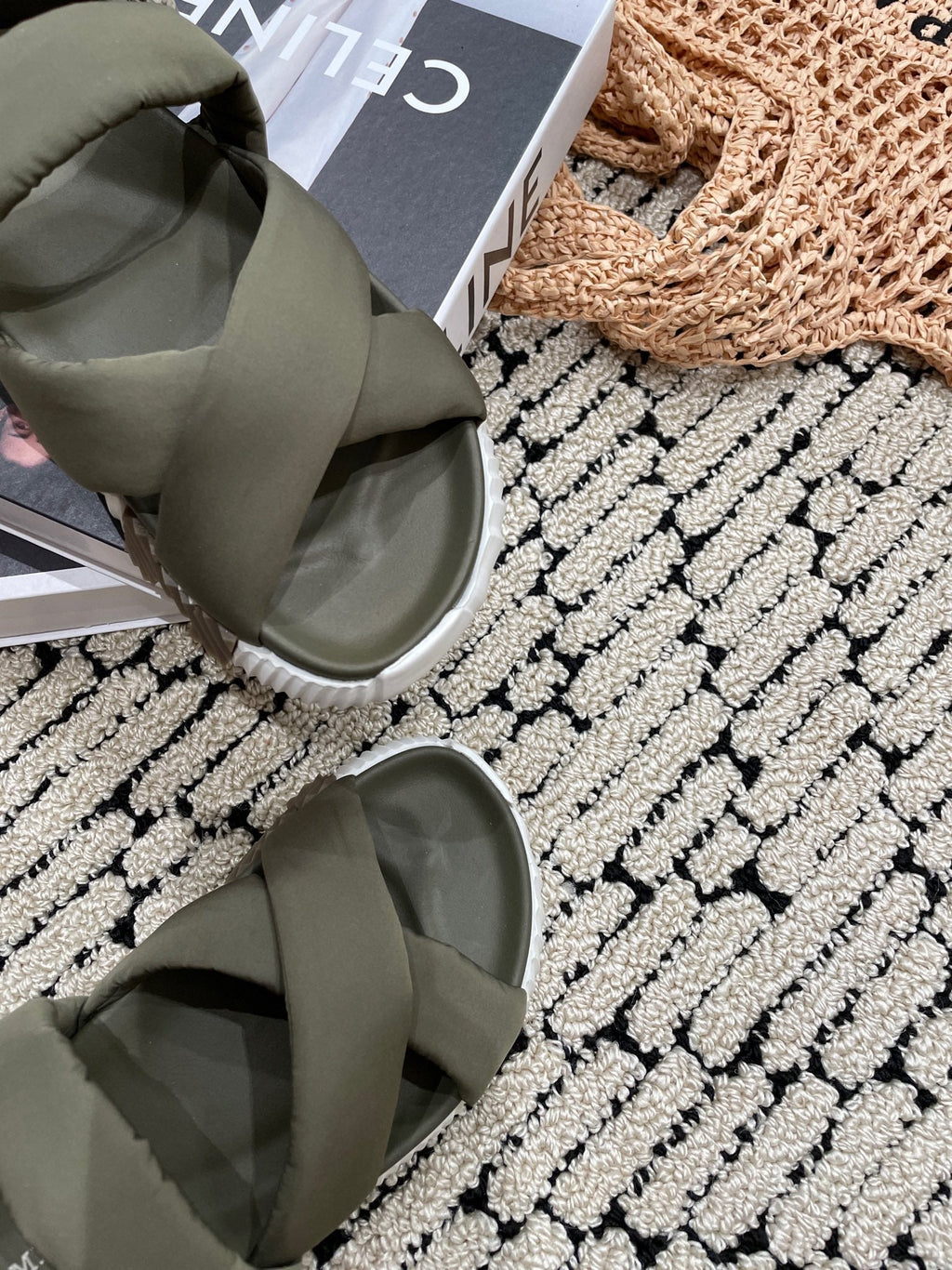 HERMES ELECTRIC SANDAL SHADOW CALFSKIN