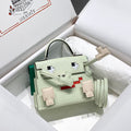 HERMES KELLY DOLL 18 IN LIGHT GREEN CALFSKIN