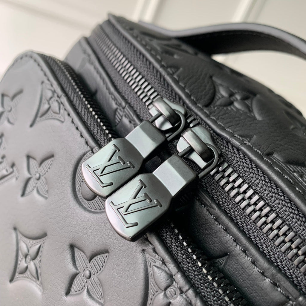 LOUIS VUITTON RUSH BUMBAG 30 IN BLACK MONOGRAM SHADOW CALFSKIN