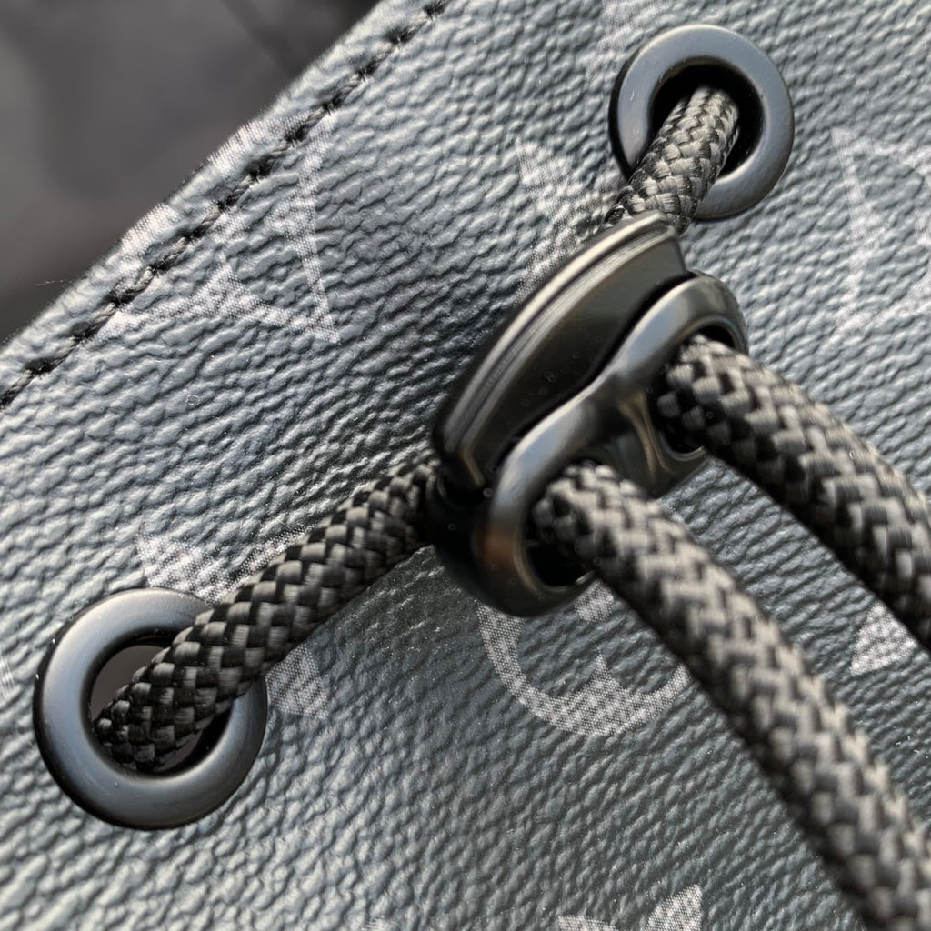 LOUIS VUITTON GETAWAY BACKPACK 50 IN BLACK MONOGRAM ECLIPSE CANVAS AND CALFSKIN