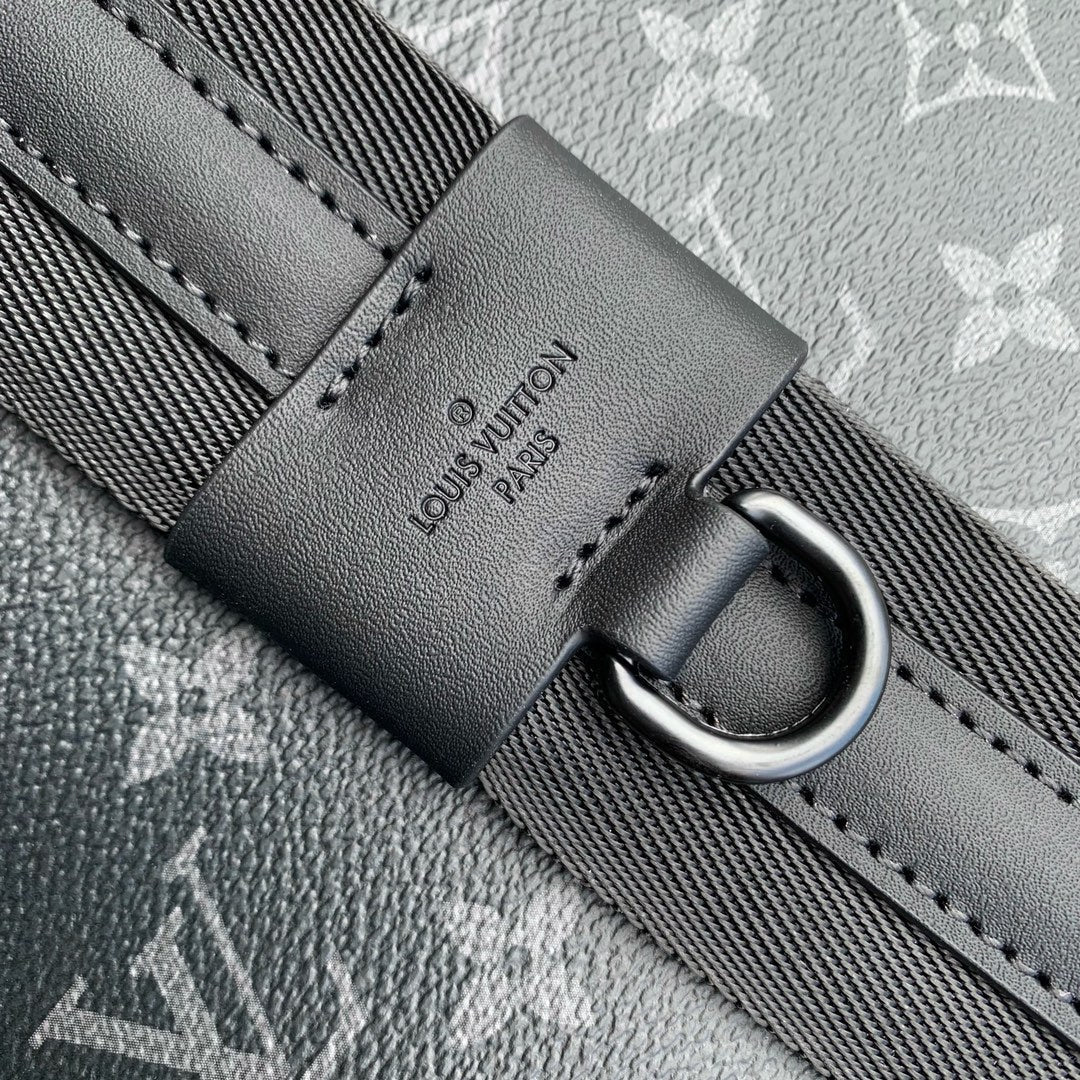 LOUIS VUITTON GETAWAY BACKPACK 50 IN BLACK MONOGRAM ECLIPSE CANVAS AND CALFSKIN