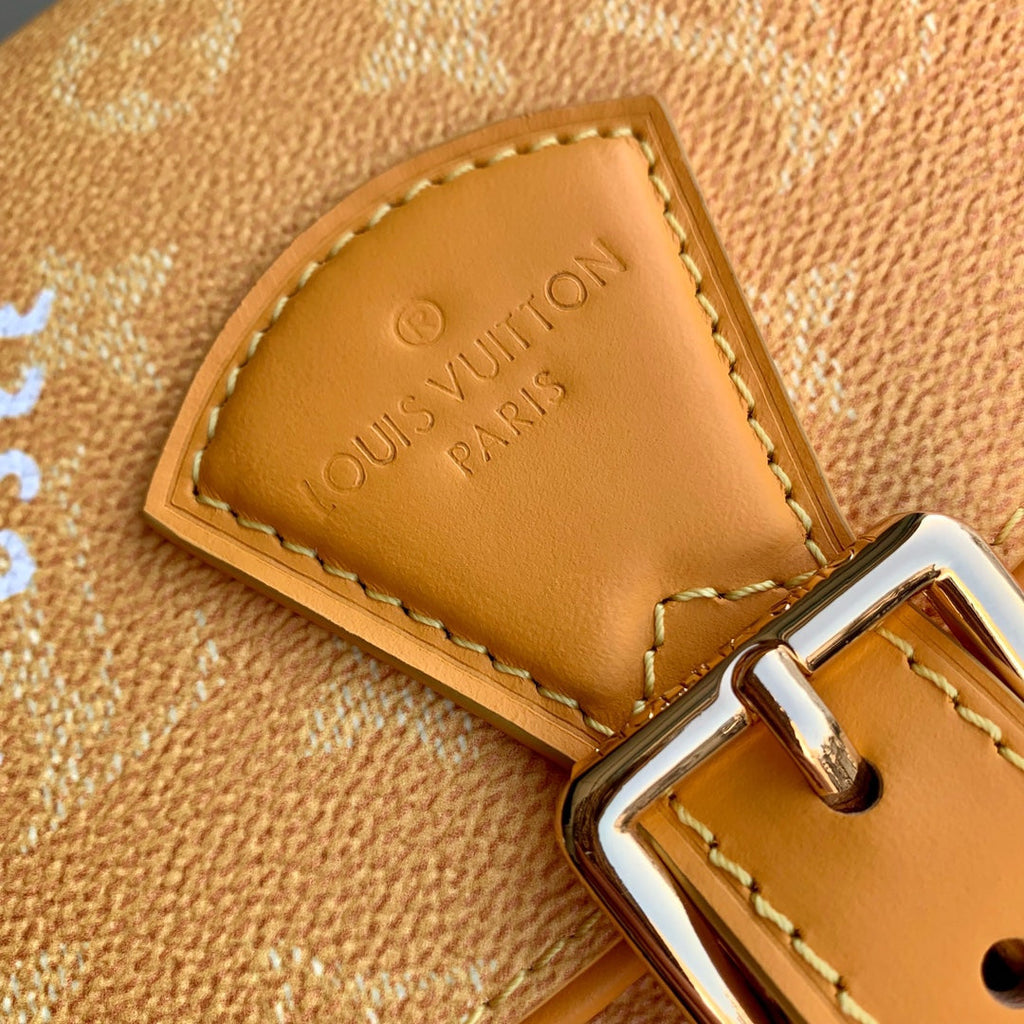 LOUIS VUITTON MONTSOURIS MESSENGER PM 20 IN PEPPER ORANGE MONOGRAM HERITAGE CANVAS