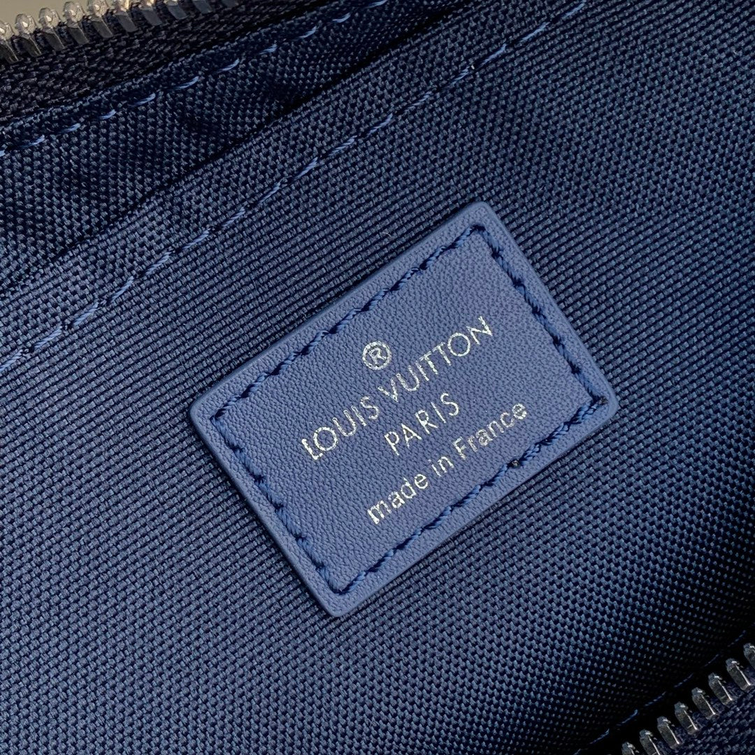 LOUIS VUITTON HAMAC BAG 28 IN BLUE MONOGRAM GRADIENT CANVAS