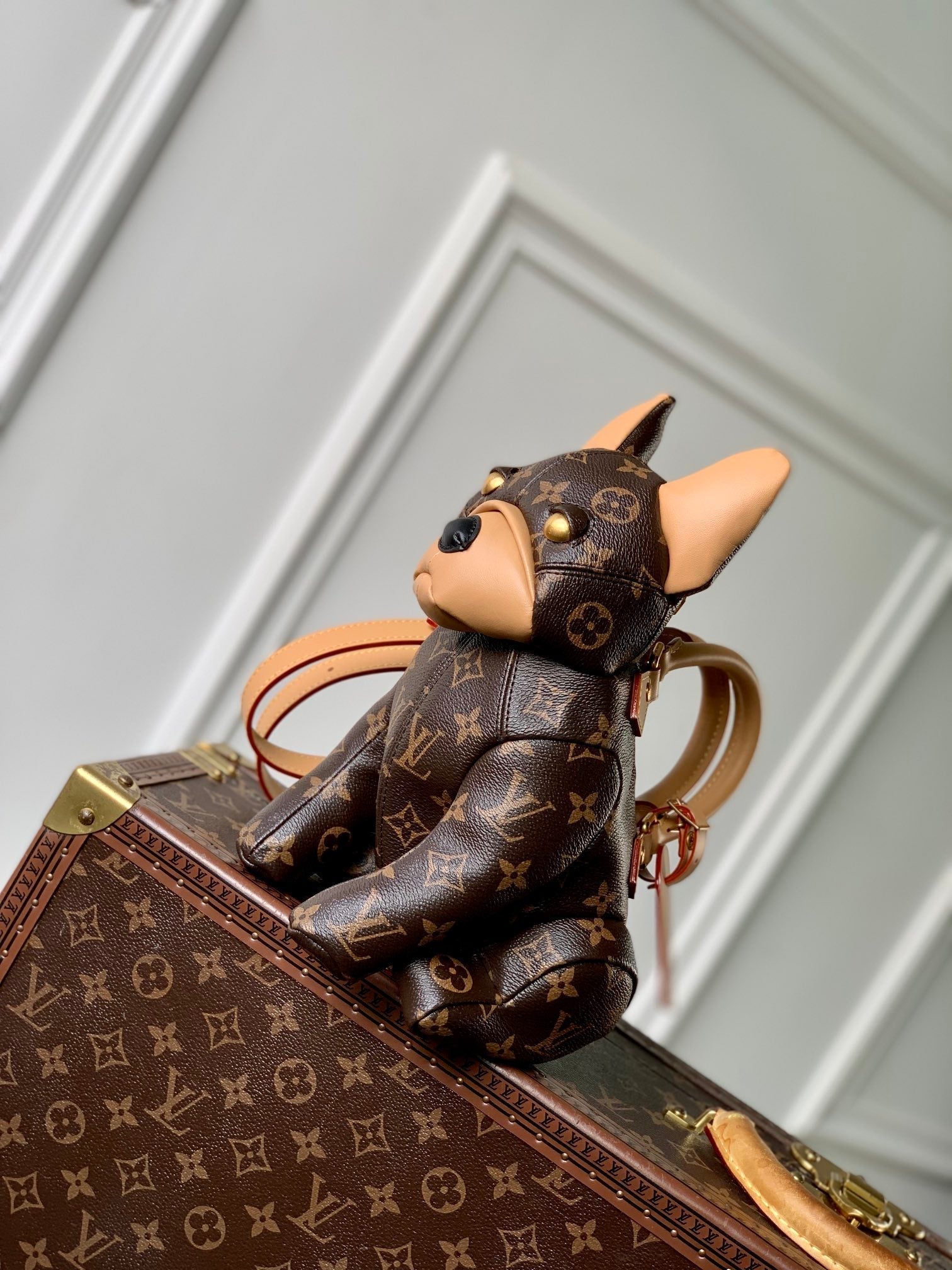 LOUIS VUITTON POOCH BAG 28 IN BROWN MONOGRAM CANVAS