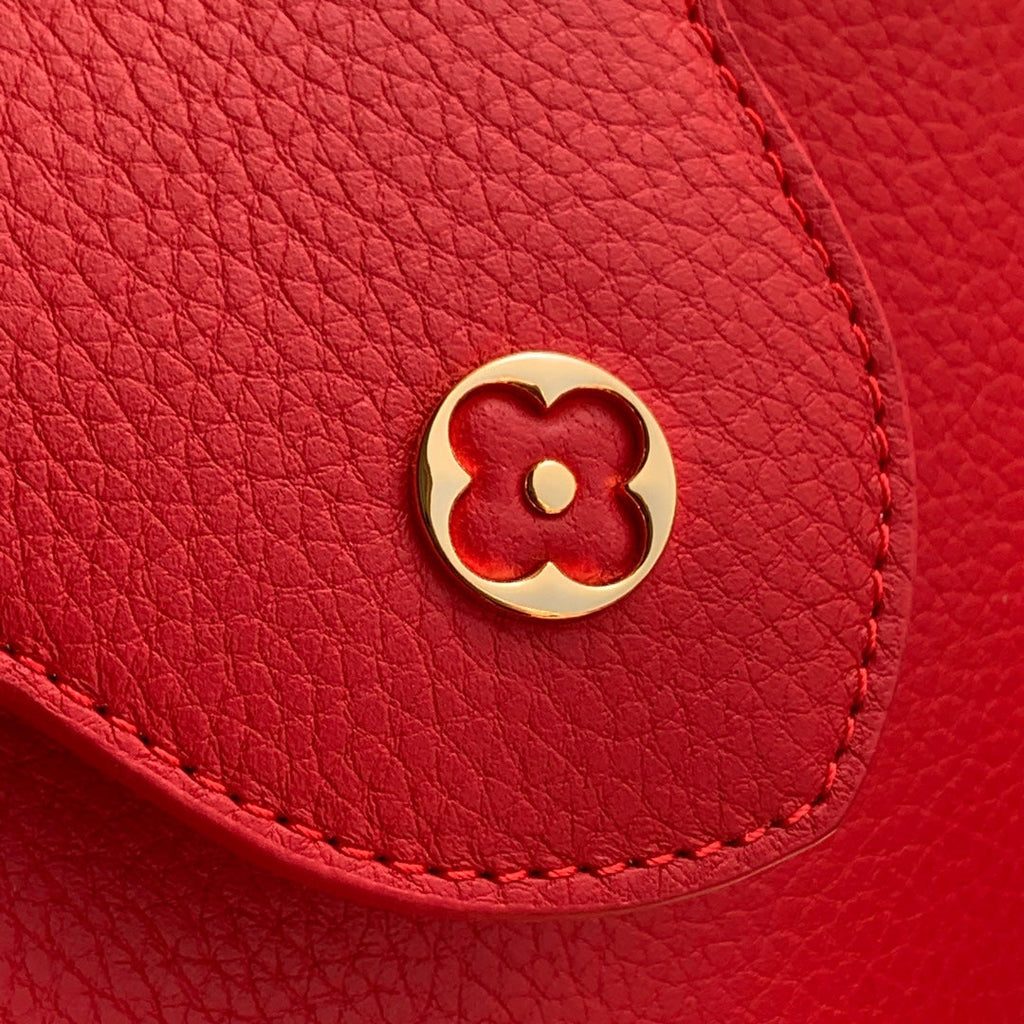 LOUIS VUITTON CAPUCINES MINI 23 IN RED TAURILLON GOLD HARDWARE