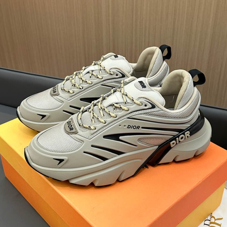 DIOR B44 BLADE SNEAKER PASTEL GRAY TECHNICAL MESH AND TECHNICAL FABRIC