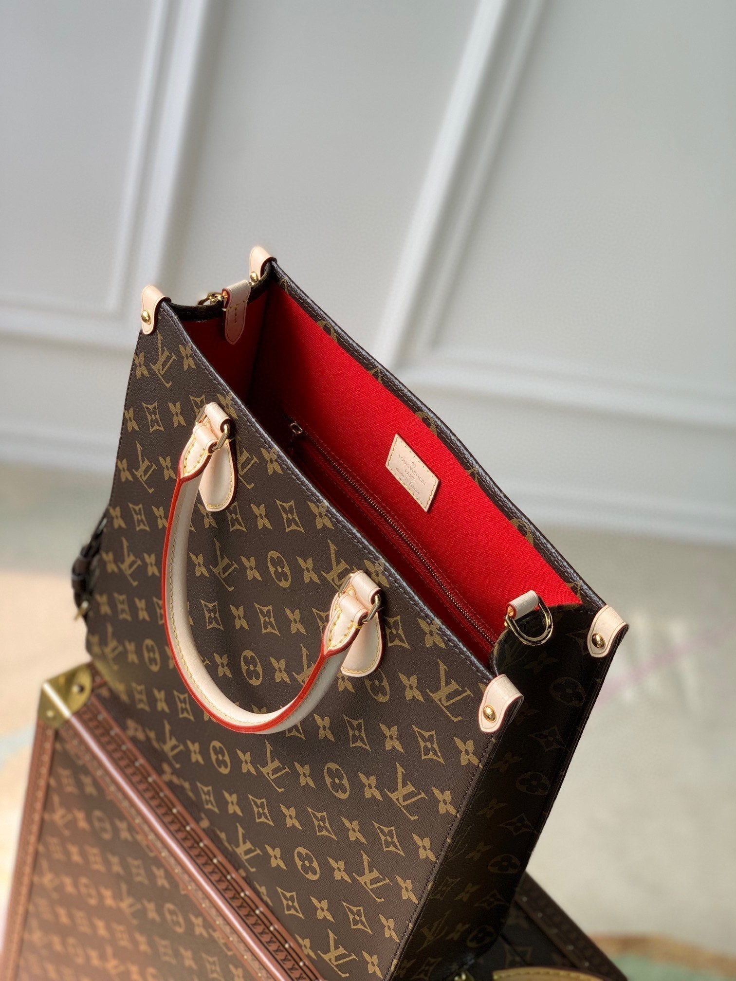 LOUIS VUITTON SAC PLAT 30CM MONOGRAM CANVAS