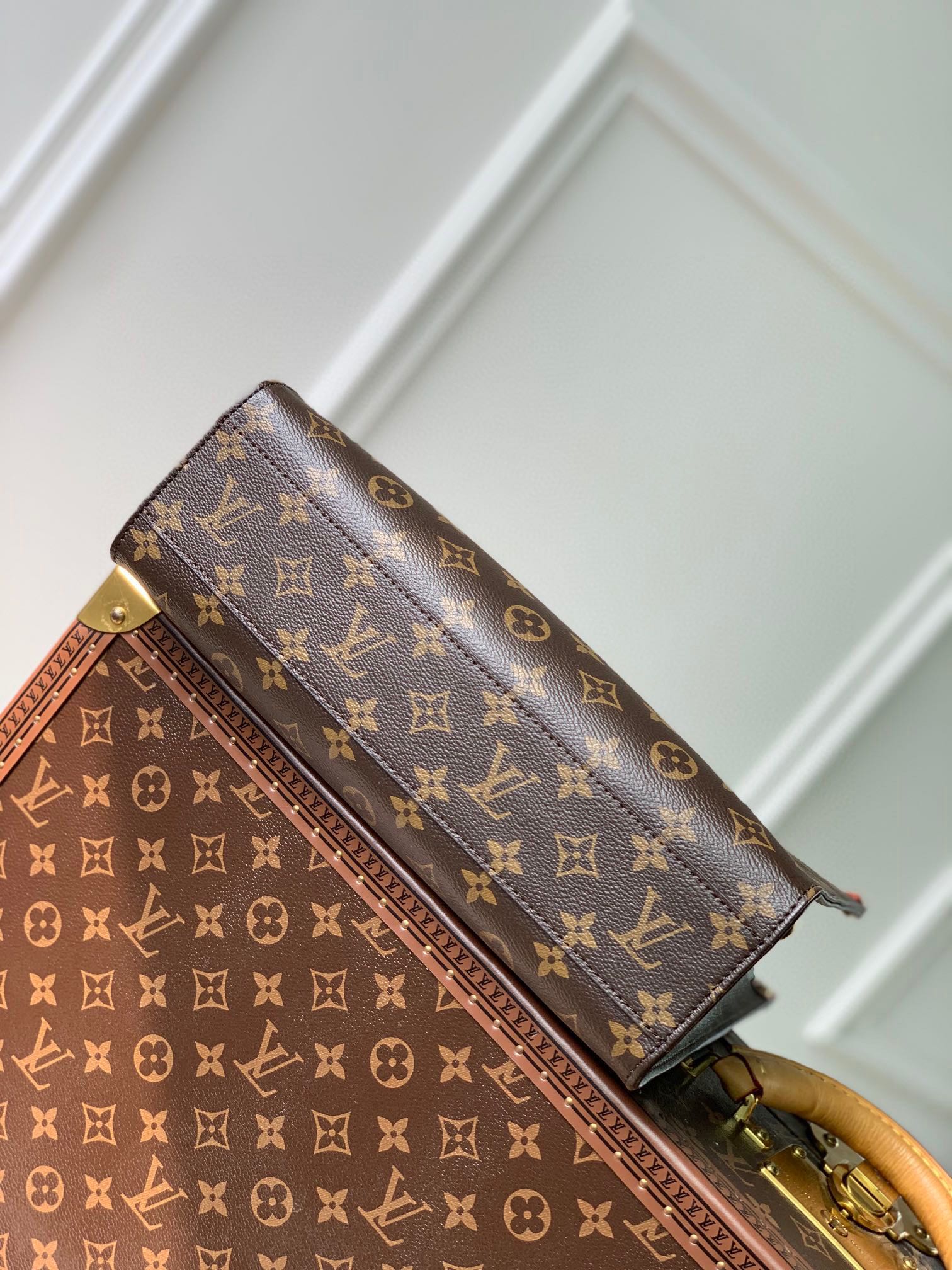 LOUIS VUITTON SAC PLAT 30CM MONOGRAM CANVAS