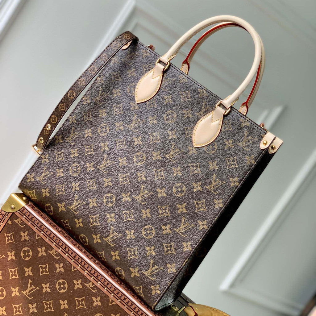 LOUIS VUITTON SAC PLAT 30CM MONOGRAM CANVAS