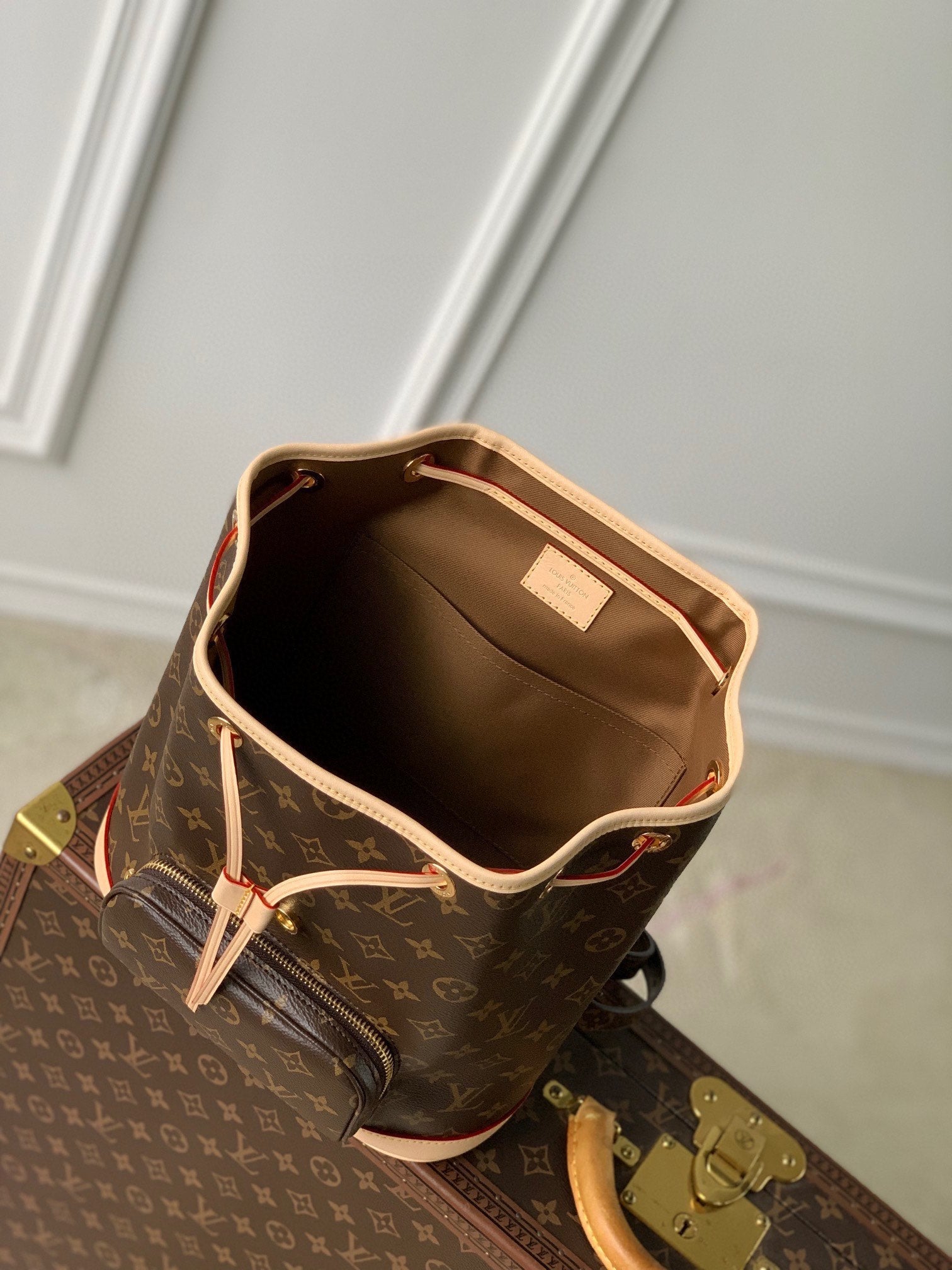 LOUIS VUITTON MONTSOURIS BACKPACK PM 30 IN BROWN MONOGRAM CANVAS