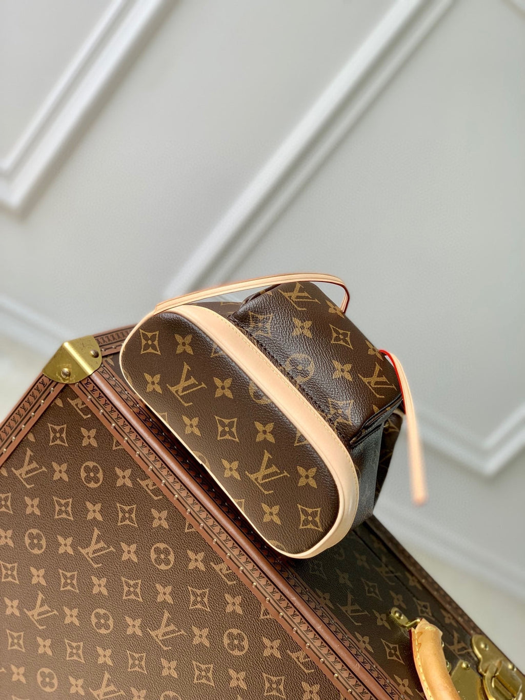 LOUIS VUITTON MONTSOURIS MINI BACKPACK 25 IN BROWN MONOGRAM CANVAS