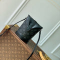 LOUIS VUITTON ENVELOPE POUCH 18 IN BLACK MONOGRAM ECLIPSE CANVAS