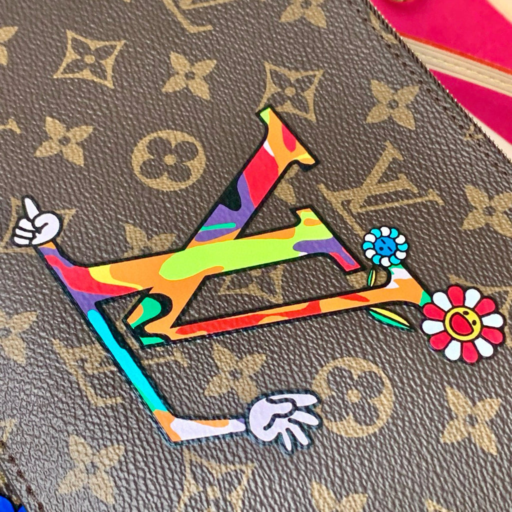 LOUIS VUITTON NEVERFULL TOTE BAG 31 IN MULTICOLOR FLORAL CANVAS