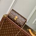 LOUIS VUITTON POCHETTE CAMILLE BAG 20 IN BROWN MONOGRAM COATED CANVAS
