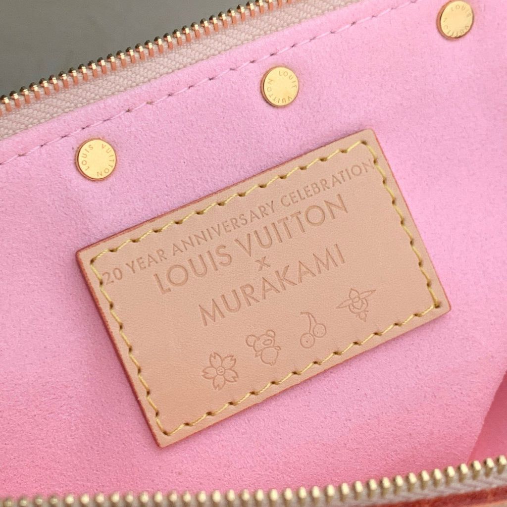 LOUIS VUITTON POCHETTE ACCESSOIRES BAG 22 IN SAKURA BROWN MONOGRAM COATED CANVAS