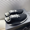 CHANEL TRAINER SHOES IN BLACK WOOL FABRIC
