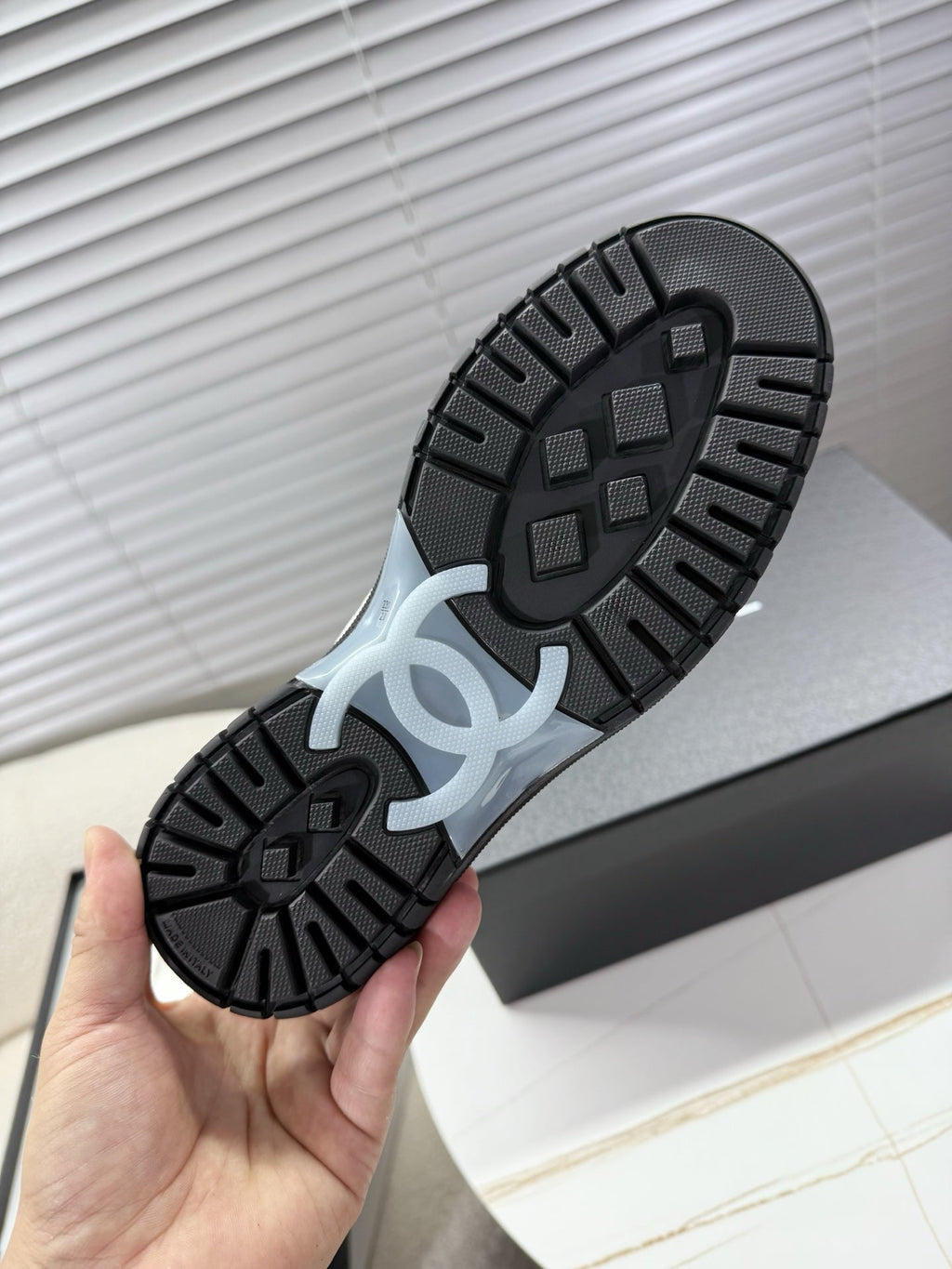 CHANEL 25S SNEAKERS 35MM IN WHITE CALFSKIN