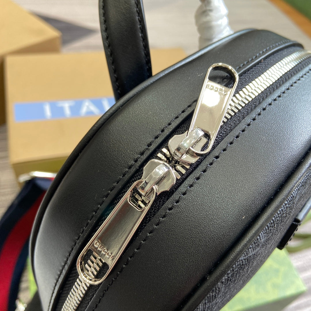 GUCCI CROSS-BODY BAG 29 BLACK CANVAS