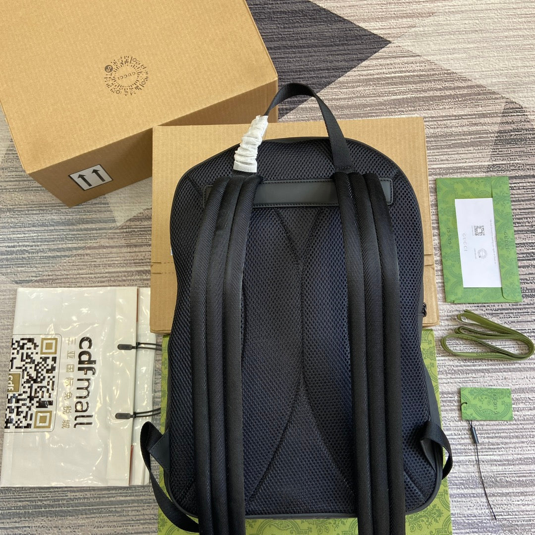 GUCCI BACKPACK 34 IN BLACK CALFSKIN