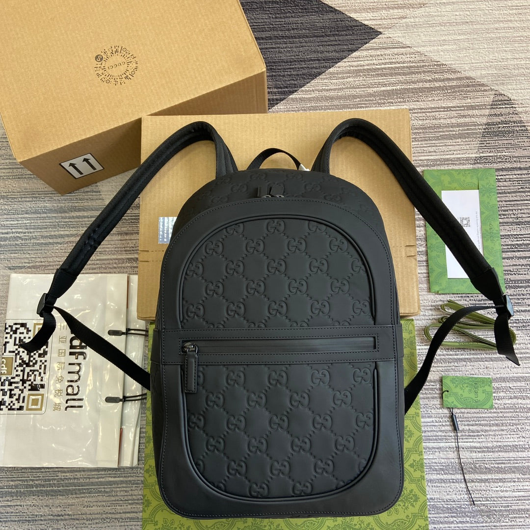 GUCCI BACKPACK 34 IN BLACK CALFSKIN
