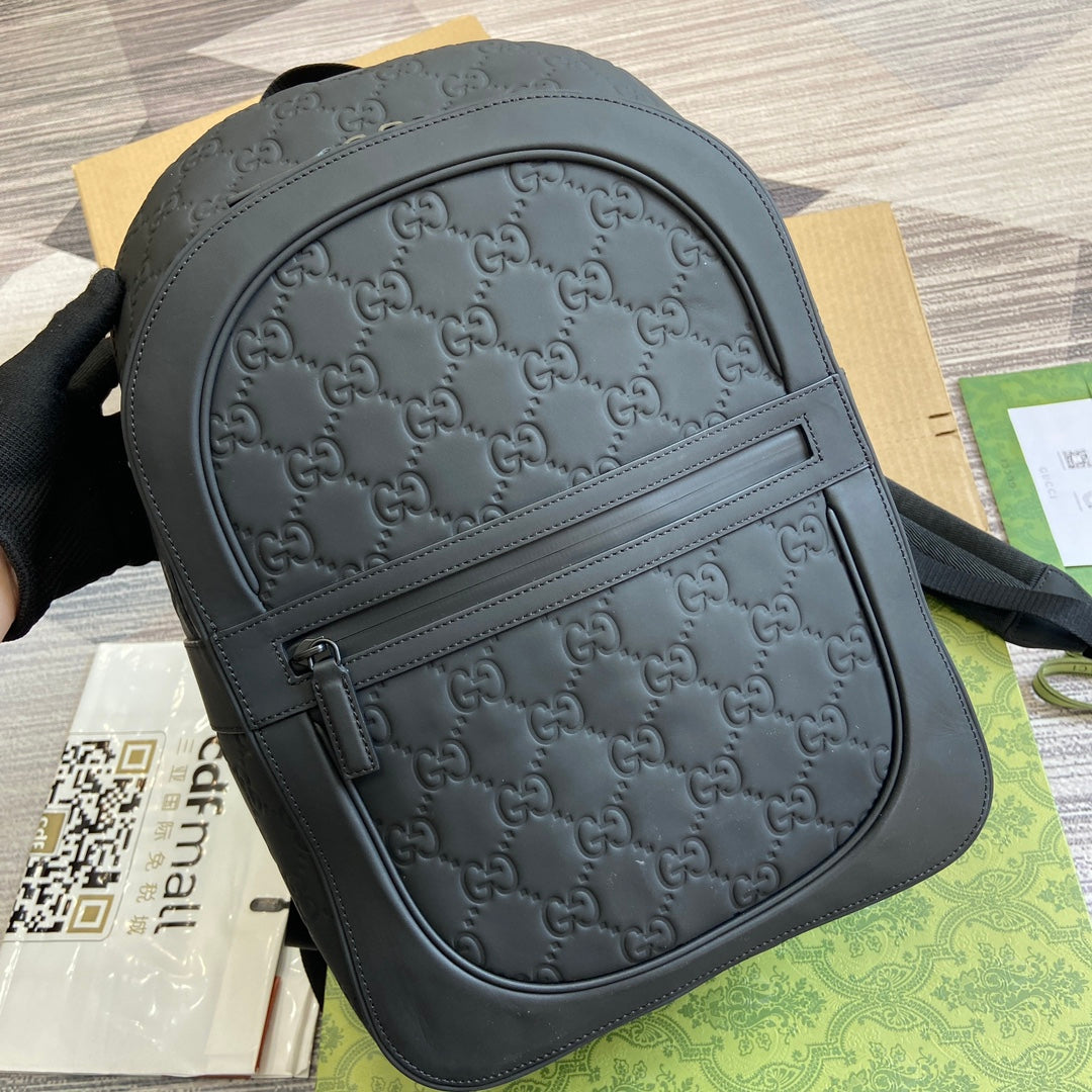GUCCI BACKPACK 34 IN BLACK CALFSKIN