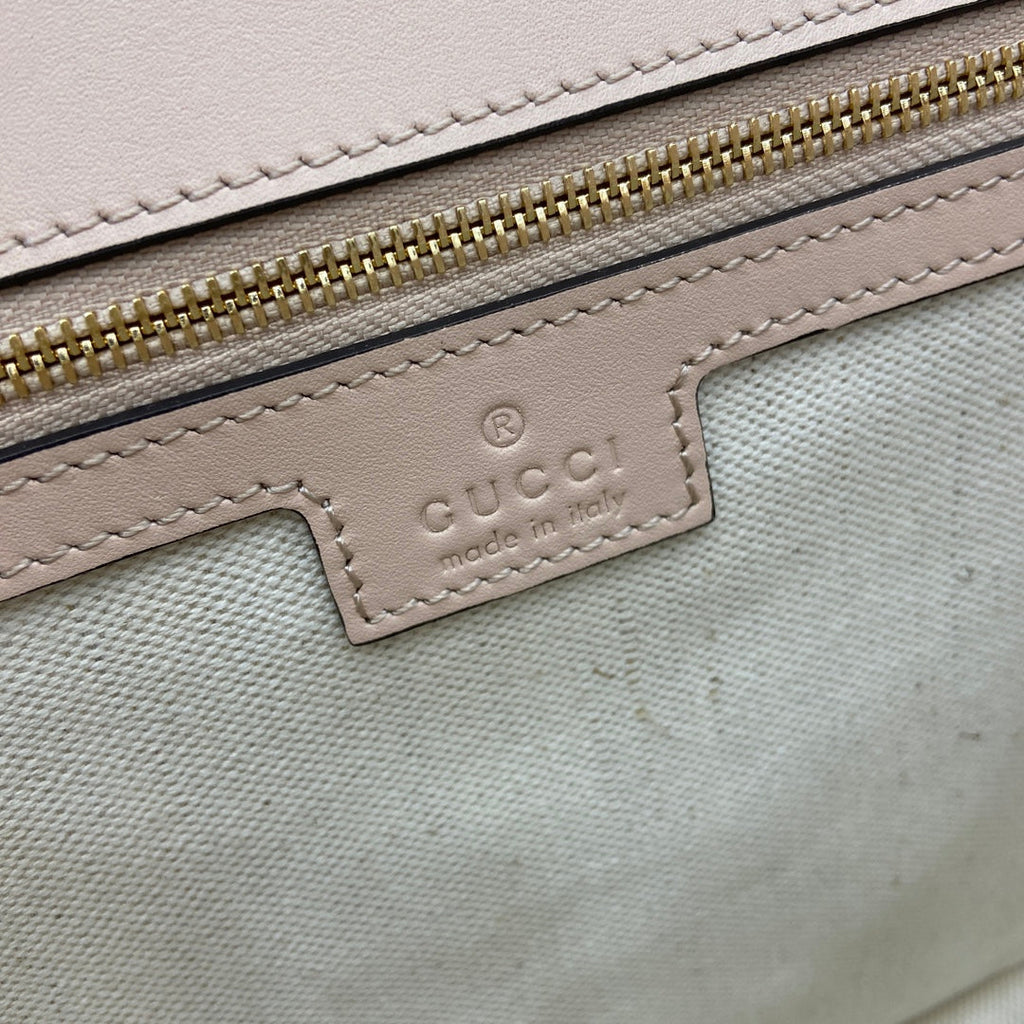 GUCCI BLONDIE MEDIUM SHOULDER BAG 32 IN BEIGE CALFSKIN GOLD HARDWARE