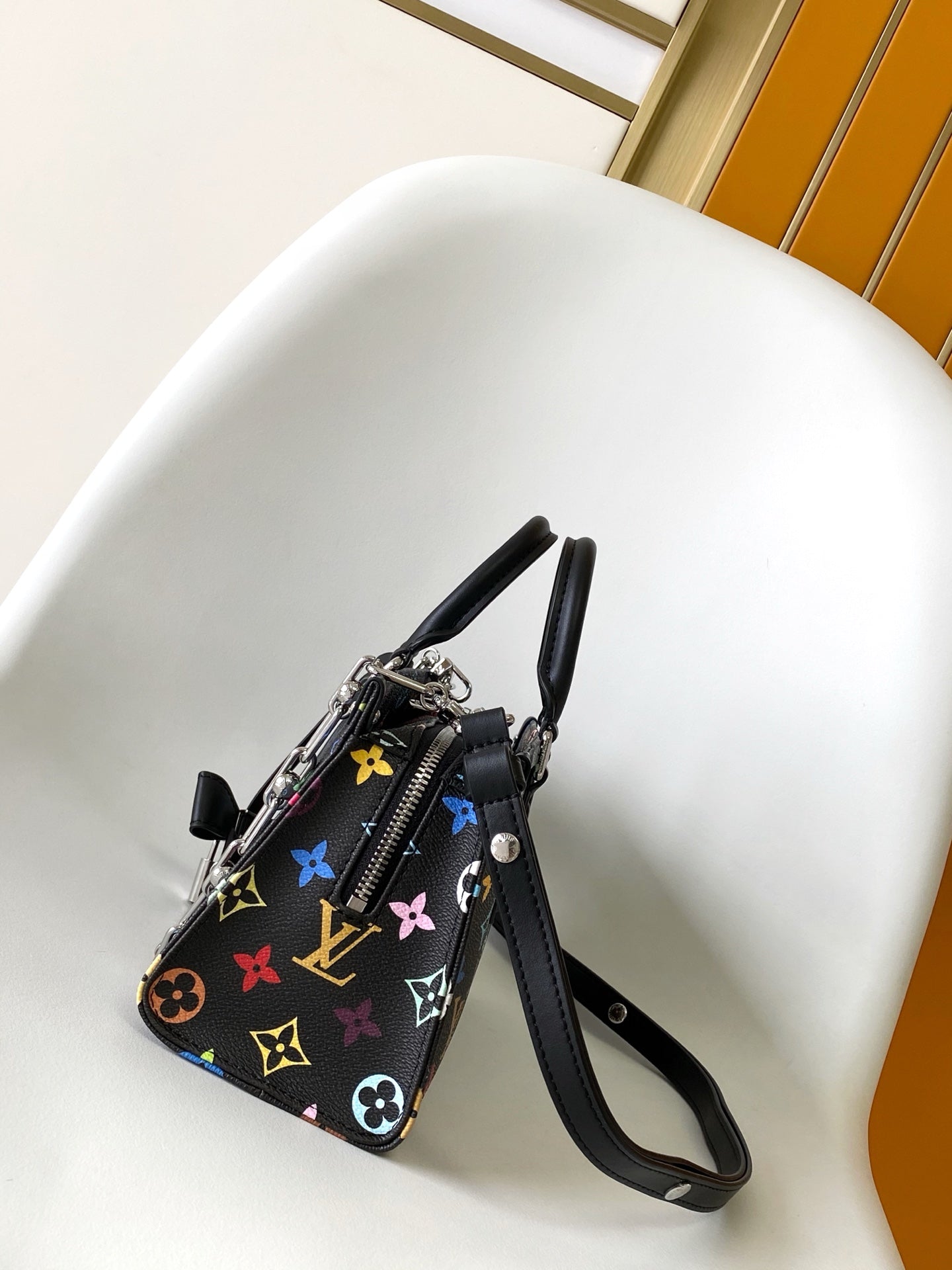 LOUIS VUITTON ONTHEGO EAST WEST BAG 25 IN COLORFUL MONOGRAM PATTERN CANVAS