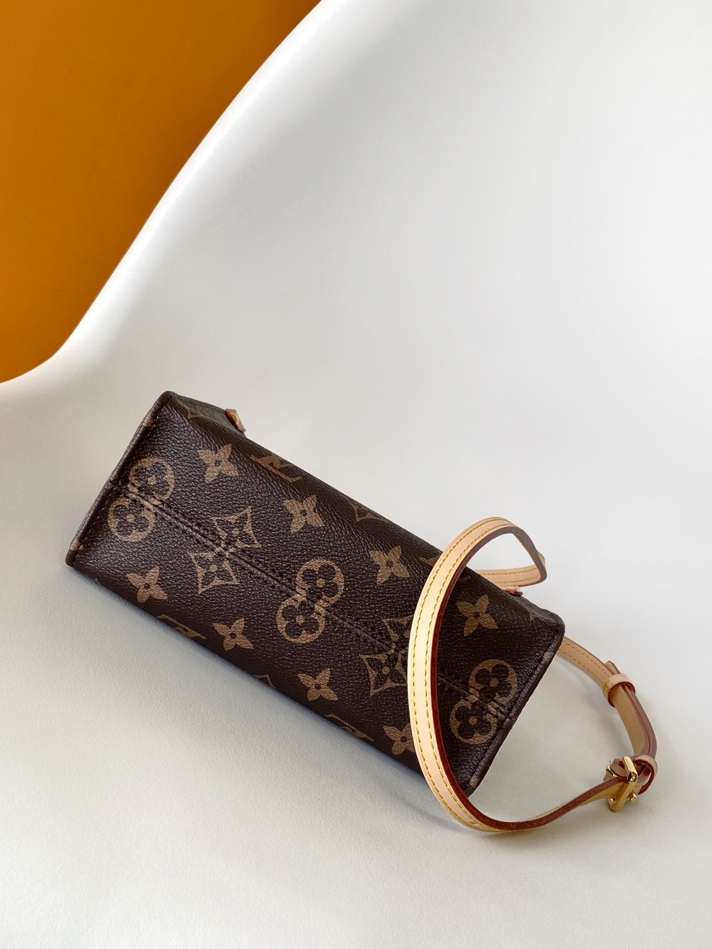 LOUIS VUITTON PANDA ONTHEGO BAG 18 IN BROWN MONOGRAM COATED CANVAS