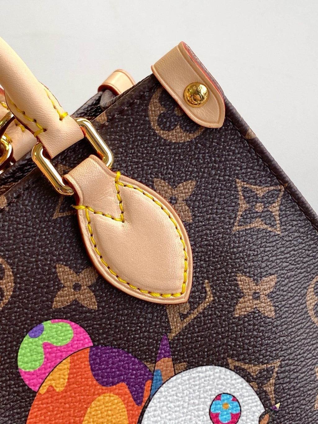 LOUIS VUITTON PANDA ONTHEGO BAG 18 IN BROWN MONOGRAM COATED CANVAS
