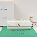 BOTTEGA VENETA Long Clutch Andiamo 31 White Crocodile Calfskin Ghw