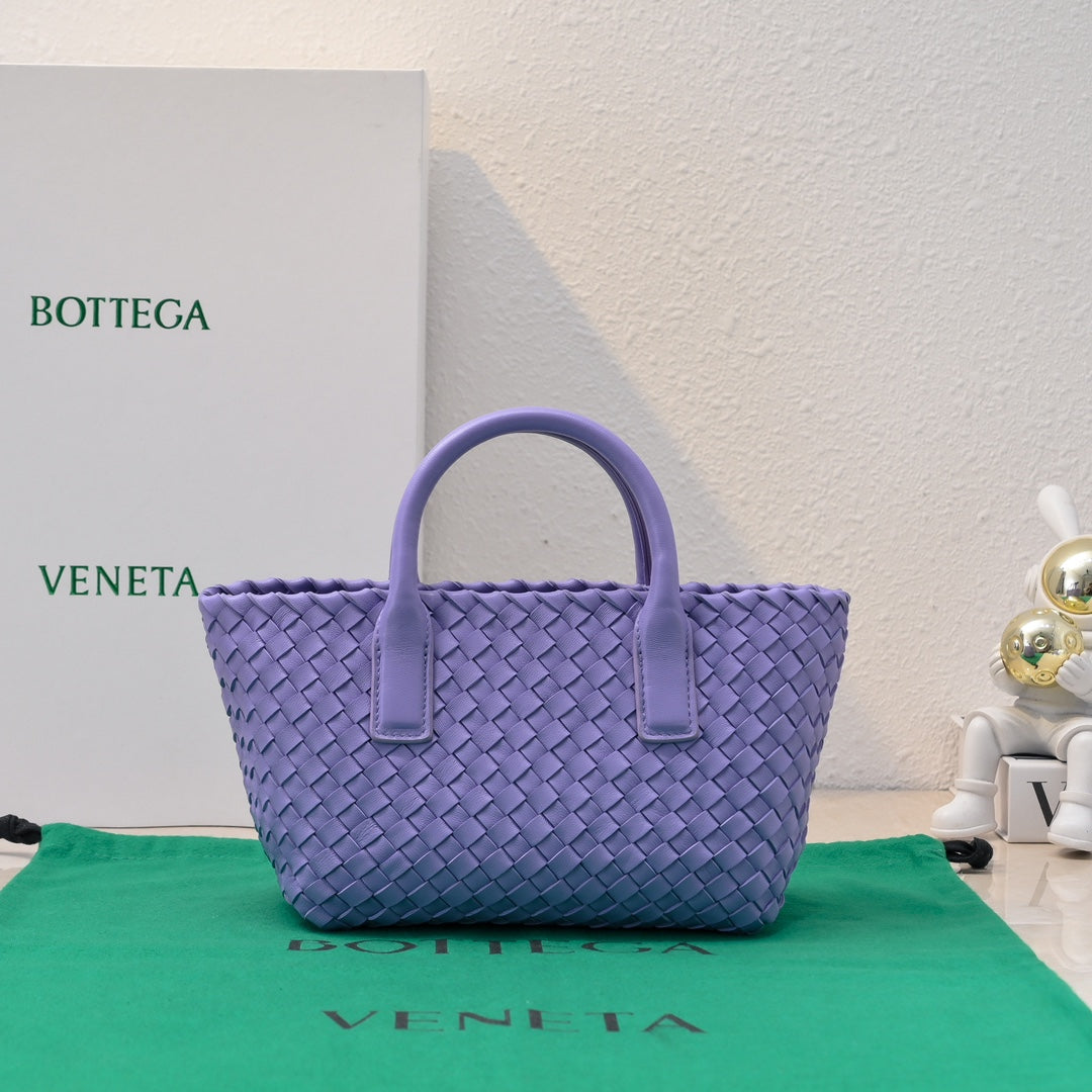 BOTTEGA VENETA Mini Cabat 20cm Purple Lambskin Ghw