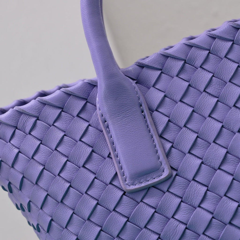 BOTTEGA VENETA Mini Cabat 20cm Purple Lambskin Ghw