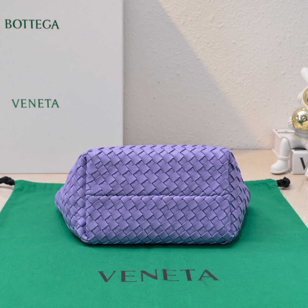 BOTTEGA VENETA Mini Cabat 20cm Purple Lambskin Ghw