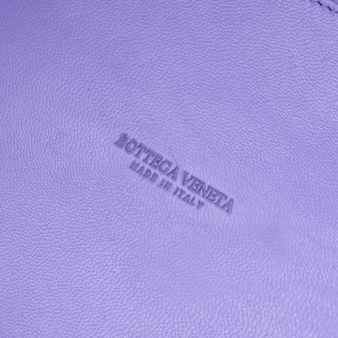 BOTTEGA VENETA Large Cabat 45cm Purple Lambskin Ghw