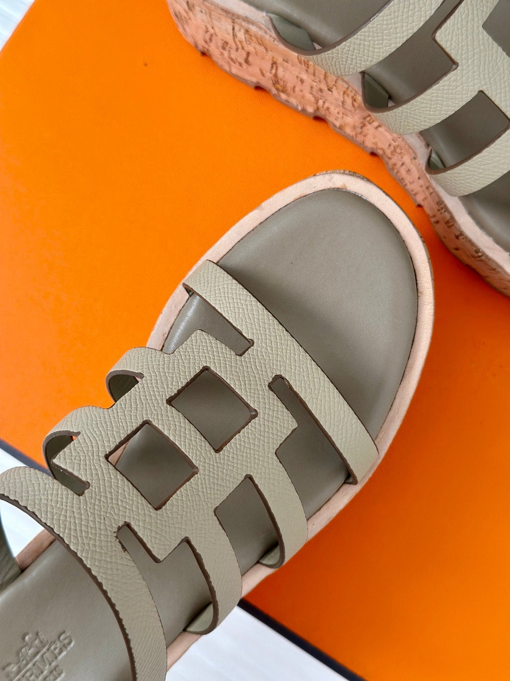 HERMES ISABELLA SANDAL TORTILLA CALFSKIN