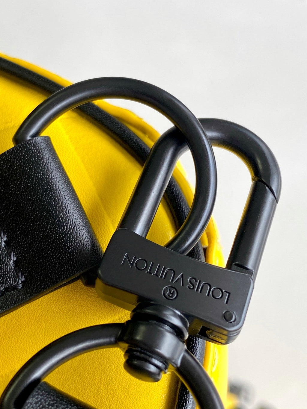 LOUIS VUITTON KEEPALL BANDOULIÈRE 50 IN YELLOW DAMIER SCUBA CALFSKIN