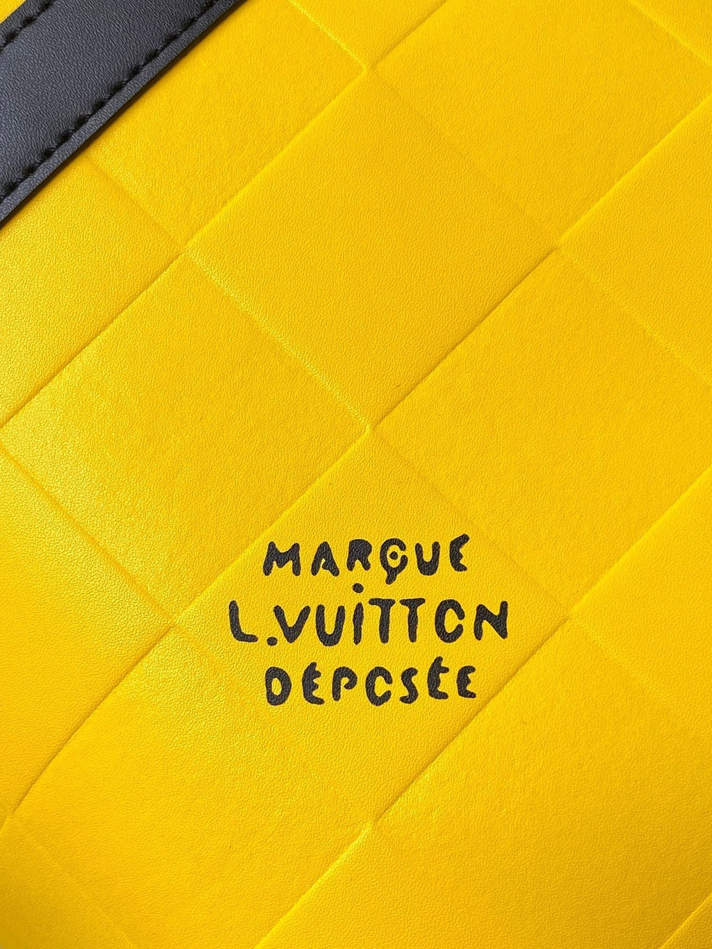 LOUIS VUITTON KEEPALL BANDOULIÈRE 50 IN YELLOW DAMIER SCUBA CALFSKIN